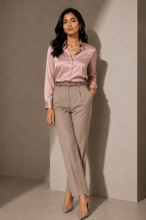 Blush Essence Satin Shirt