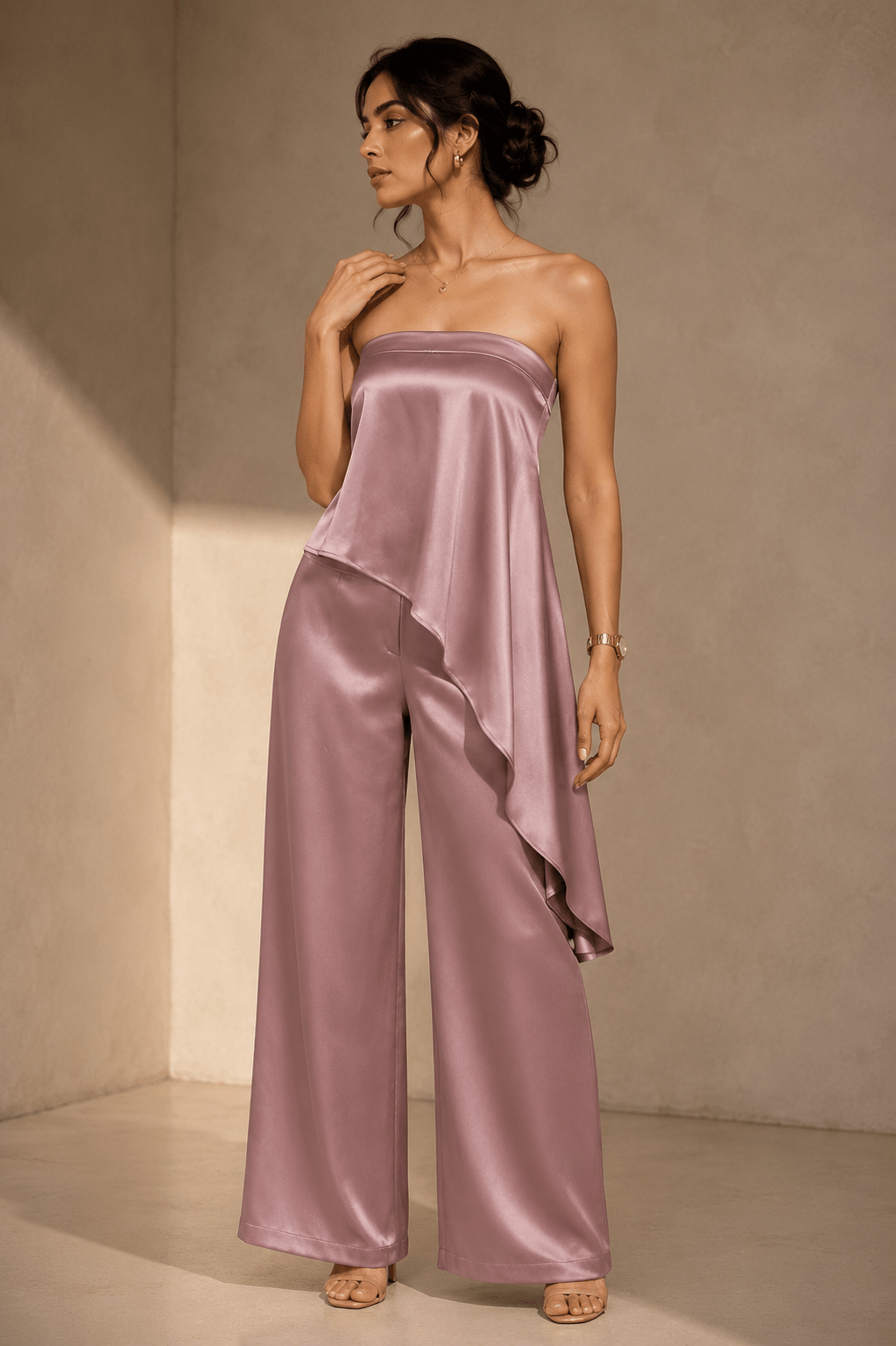 mauve-satin-drape-co-ord-set